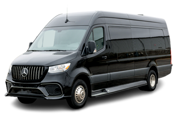 Mercedes Sprinter van for SoFi Stadium group transportation