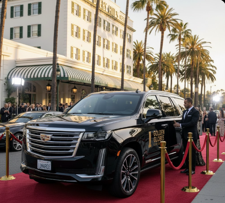 Golden Globes 2026 VIP Transportation — Beverly Hills Lux Ride